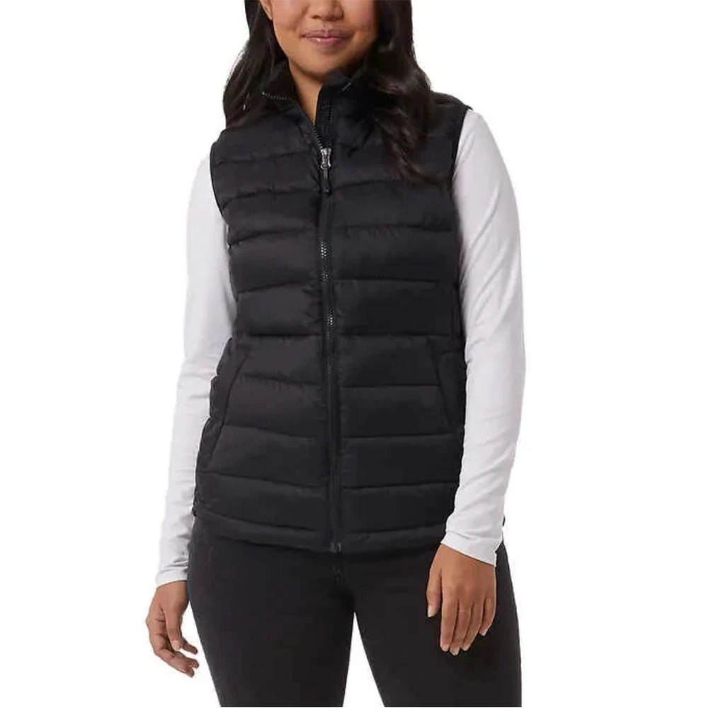NWT 32 Degrees Heat‎ Puffer Vest Jacket Women’s Black vest